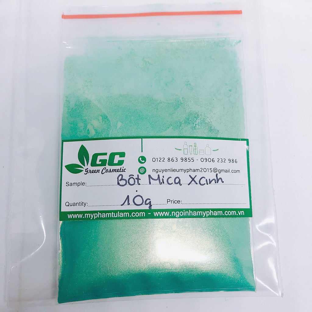 Mica Xanh Lá - Nguyên liệu mỹ phẩm 10G