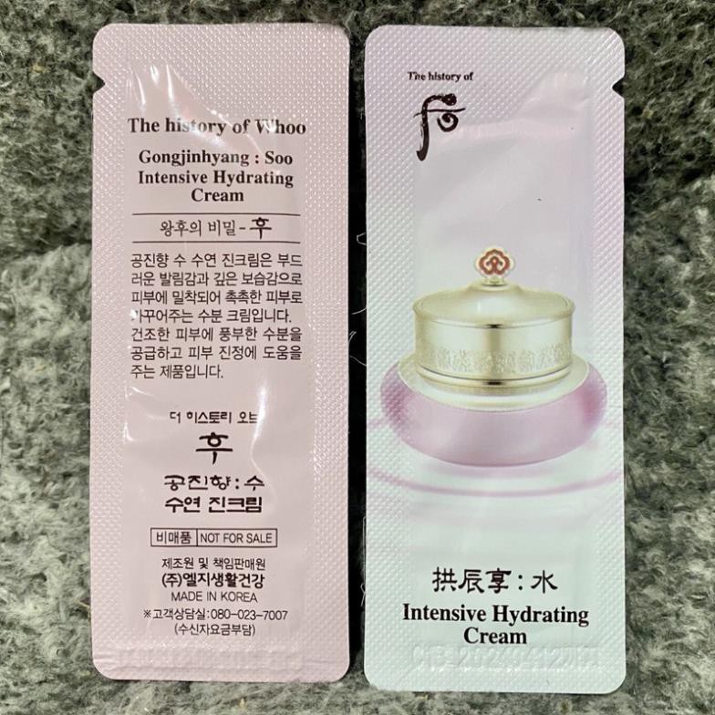 Combo 10 gói kem dưỡng dạng gel Whoo Vital Hydrating Cream