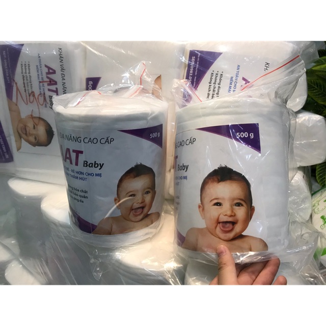 Khăn vải khô cao cấp AAT BABY 500g