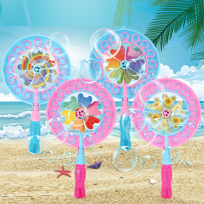 Đồ chơi chong chóng thổi bong bóng xà phòng ngoài trời cho bé