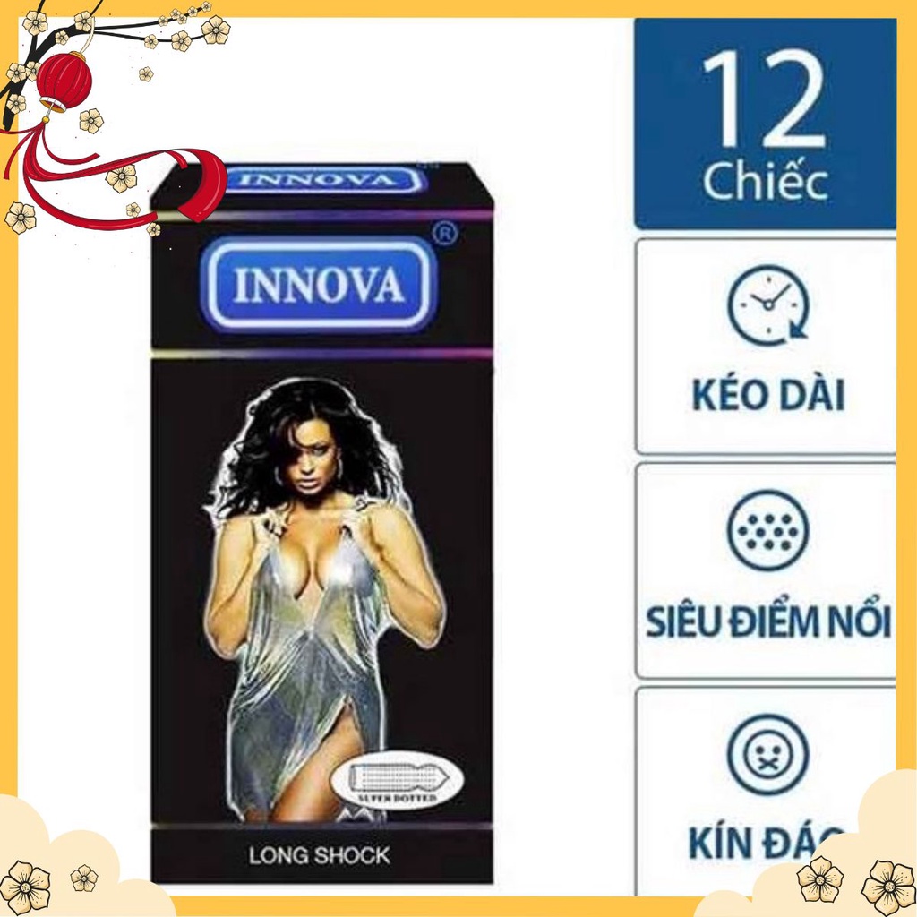 Bao cao su Innova Đen siêu gai (12c/hôp)