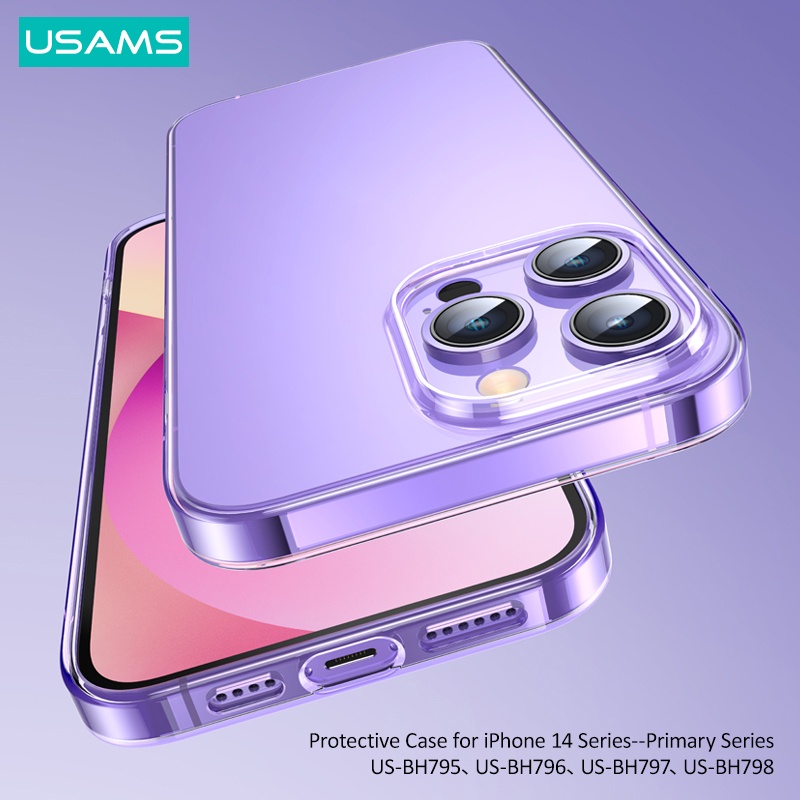 Usams Ốp Lưng TPU Silicone Trong Suốt Cho Iphone 14