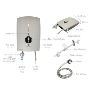 [Miễn phí công lắp đặt] Máy Nước Nóng Centon GD600