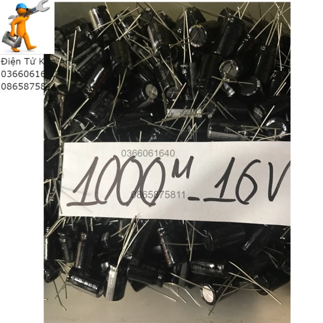 10 Tụ hoá 1000uf-16V