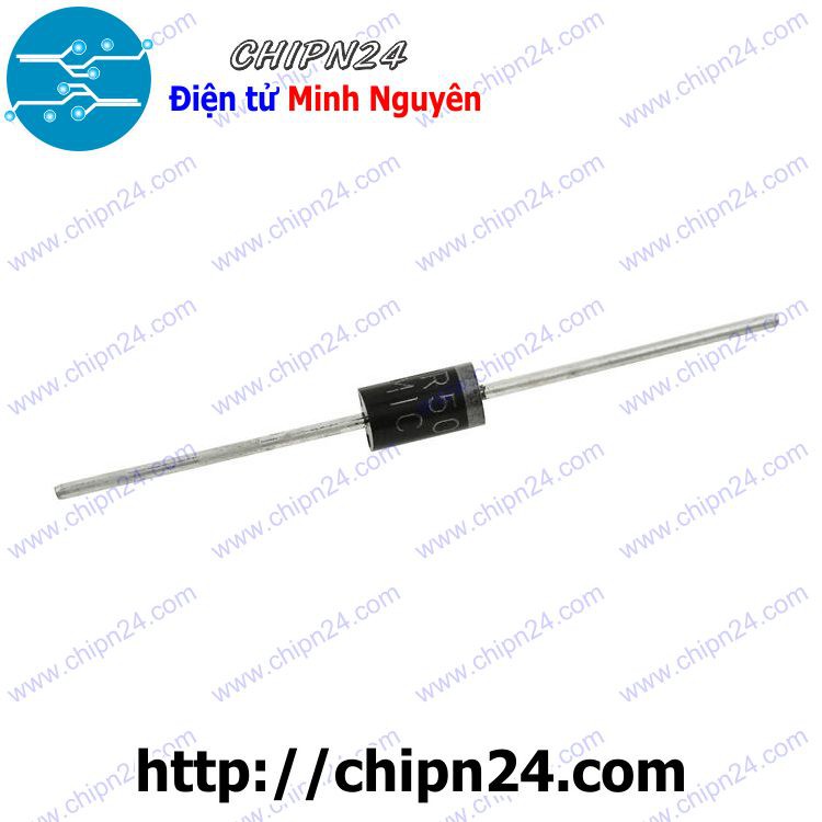 [5 CON] Diode HER508 5A 1000V DIP [Diode xung]