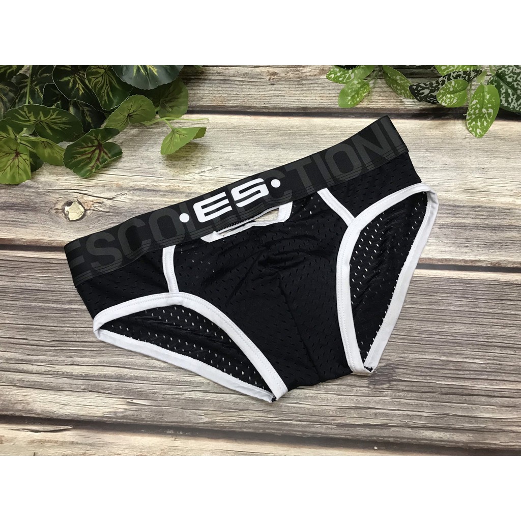 [free ship 50k + che tên đơn hàng] QUẦN LÓT TAM GIÁC HỞ TRƯỚC SAU NAM GIỚI ES (HÌNH THẬT)