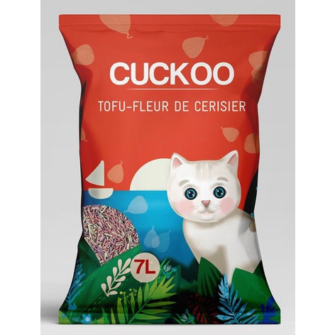 Cát đậu nành CUCKOO TOFU 7L - CÁT VỆ SINH CHO MÈO TẢI 6 BAO