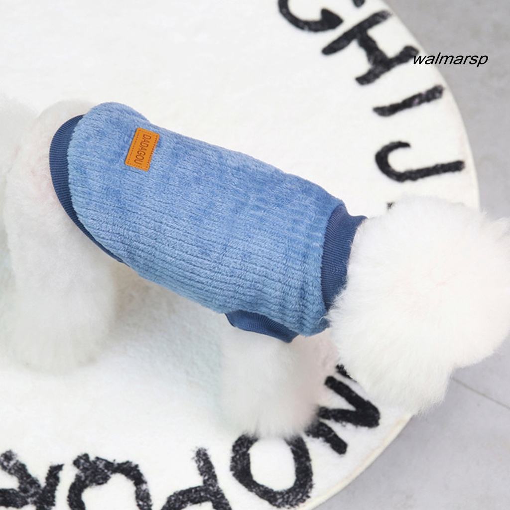 Áo Sweater Màu Trơn Giữ Ấm Mùa Đông Cho Thú Cưng