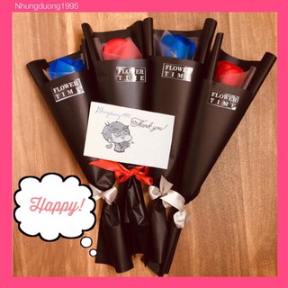 hoa sáp thơm 1 bông giấy gói ngẫu nhiên