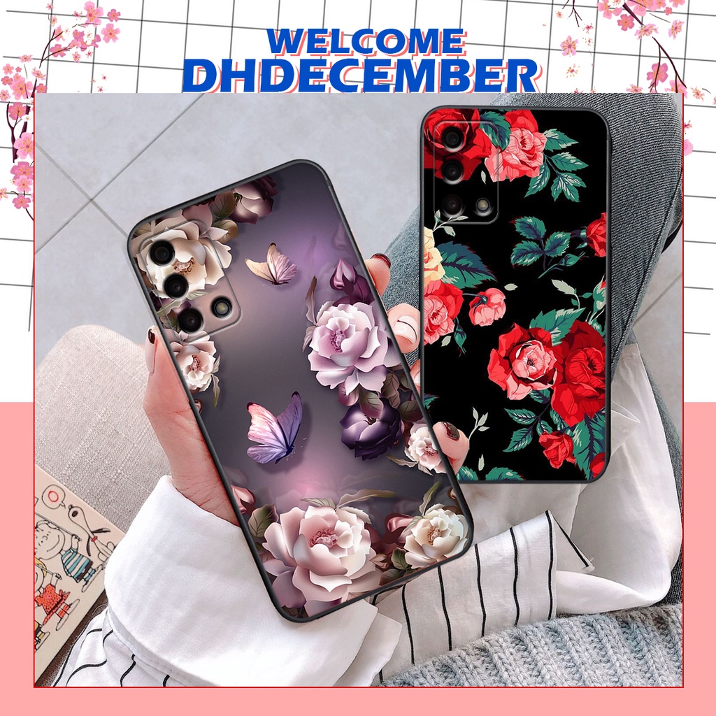 Ốp lưng Oppo A74 / A95 in hình hoa tinh tế , mới mẻ DH DECEMBER