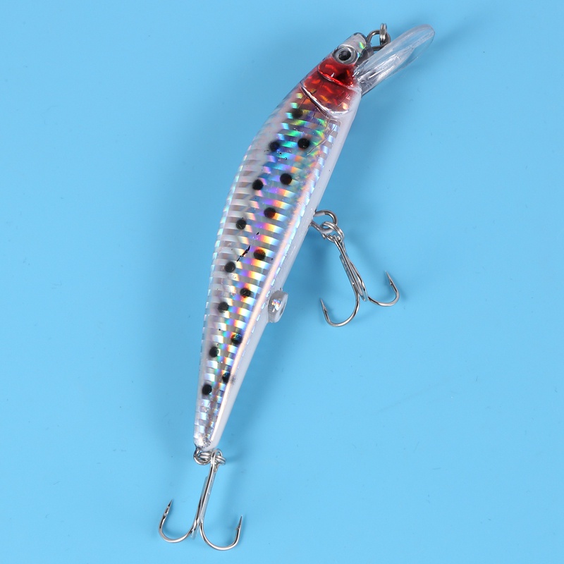 Usb có thể sạc lại LED Twitching Fish Lure Mồi điện giống như rung Câu cá Lure ba móc Mồi câu cá điện tử