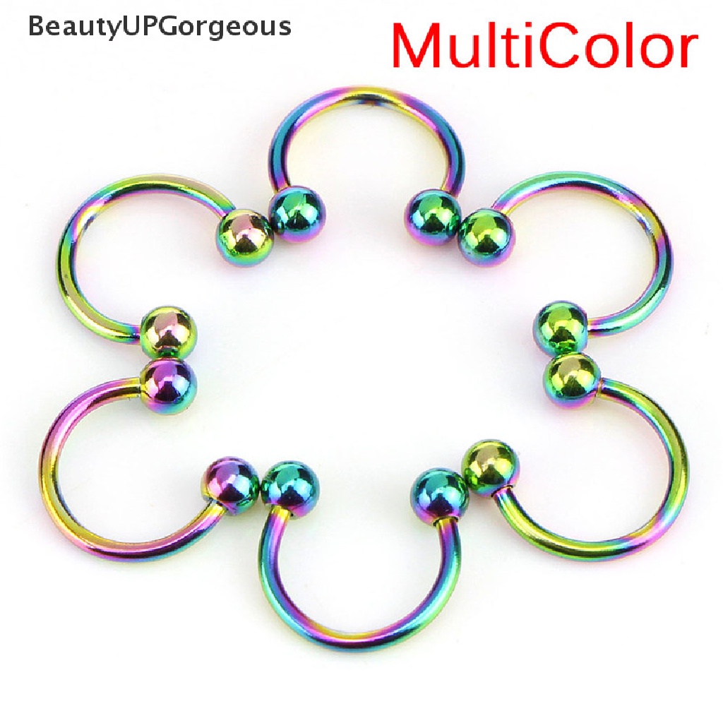 Set 10 Khuyên Mũi / Môi / Tai / Mũi Bằng Thép Không Gỉ Cá Tính