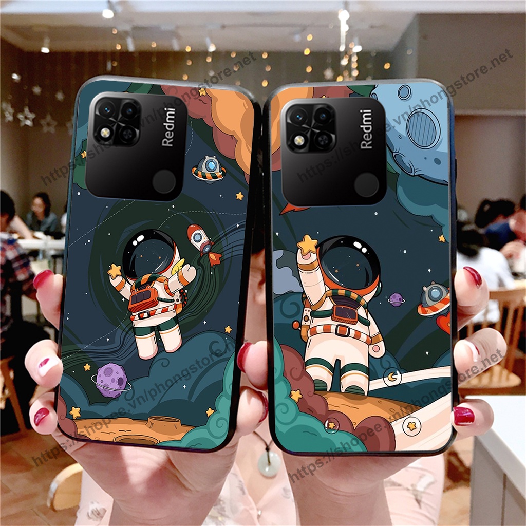 Ốp lưng Xiaomi Redmi 10A vũ trụ phi hành gia cực hot siêu cute-rẻ-bền