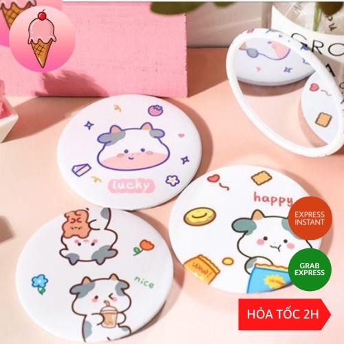 Gương mini dễ thương bỏ túi kiểu dáng Hàn Quốc S9K
