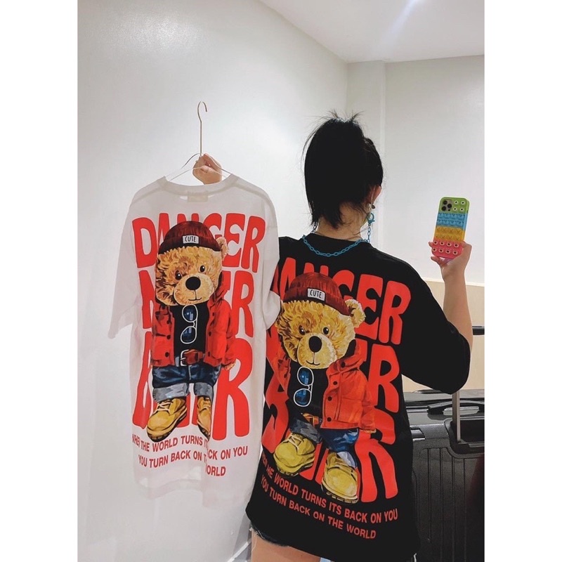 Áo Thun Loại 1 Mịn Mát/In 2 MẶTCao Cấp/ Gấu Bearrrrr/ Kèm Hình và Video Thật Bên Shop