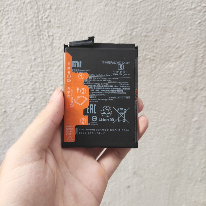 Pin redmi note 9s chính hãng, pin điện thoại xiaomi note 9s