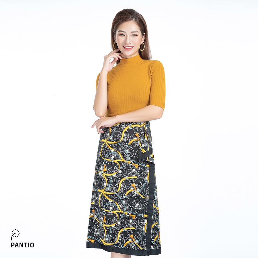 Chân váy dài chát liệu lụa mát họa tiết đặc biệt FJD3750 - PANTIO