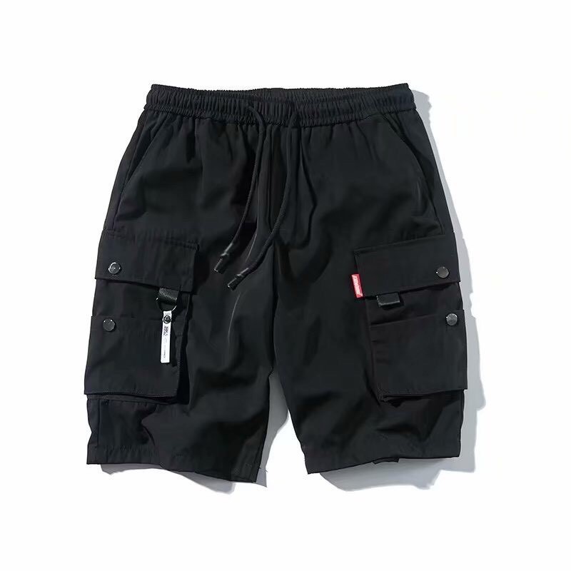 Quần Short nam nữ dây khóa trắng