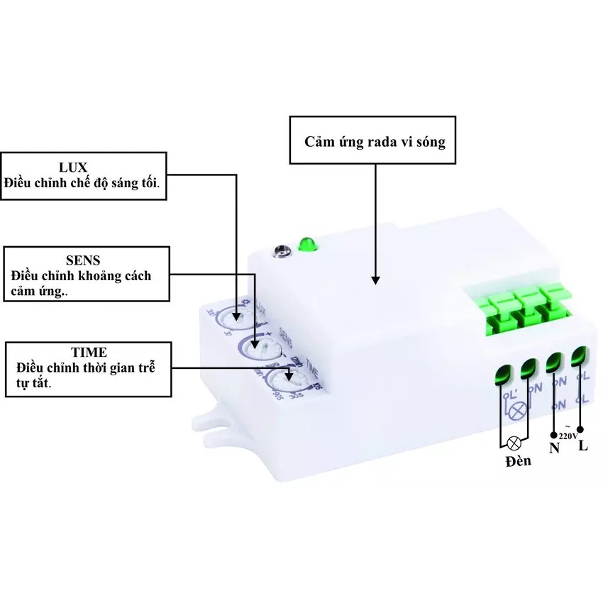 Công tắc cảm ứng vi sóng KW - RS02D