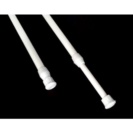 Thanh treo rèm không cần khoan tường trắng đục nhiều kích thước INOX đa năng cao cấp