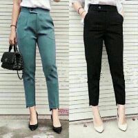 Quần baggy công sở gấu lệch