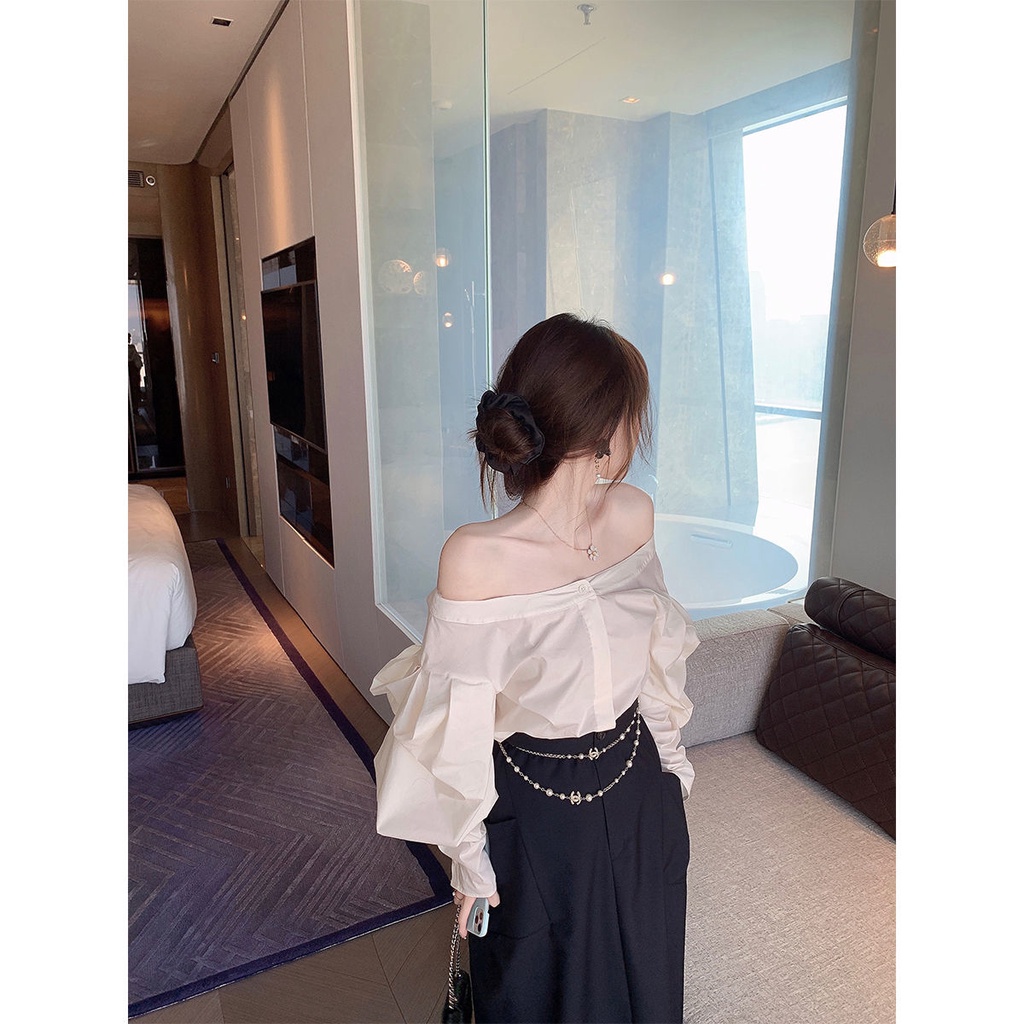 Bán Chạy!F &amp; X Áo Sơ Mi Thiết Kế Một Vai Mẫu Mới 2022 jill Big Sister Senior sis Sister Bud