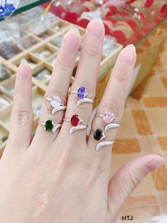 Nhẫn hồ ly chuẩn bạc ta đủ màu