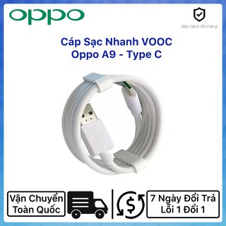 Cáp Sạc Nhanh VOOC Oppo A9 - Type C - Chính Hãng