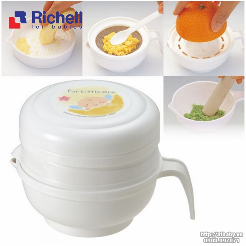 Bộ chế biến ăn dặm kiểu nhật Richell RC53371