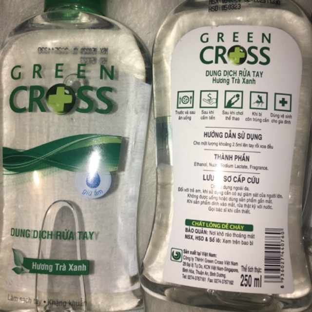 (CHÍNH HÃNG 100%) NƯỚC RỬA TAY KHÔ GREEN CROSS - HÀNG XUẤT NGUYÊN THÙNG CỦA CÔNG TY GREEN CROSS