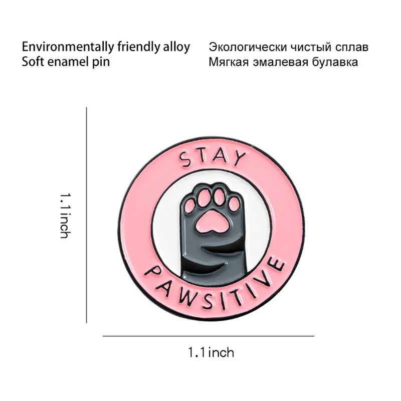 Ghim Cài Áo Hình Chân Mèo Dễ Thương