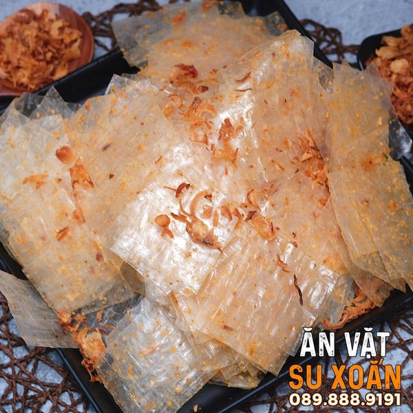 Bánh tráng hành phi Ăn Vặt Su Xoắn