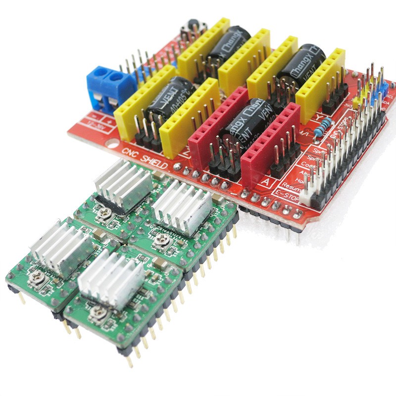 Bảng Mạch Mở Rộng Cnc Shield V3 + 4 Dây Cáp Usb A4988 Dành Cho Arduino + Uno R3 | BigBuy360 - bigbuy360.vn