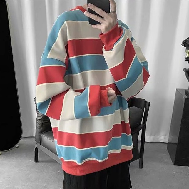 Áo nỉ cổ tròn tay dài phong cách thời trang hàn quốc dành cho nam giới | BigBuy360 - bigbuy360.vn