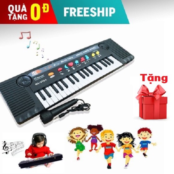 Đàn organ, đàn đồ chơi piano cho bé có mic hát cho bé MQ3700