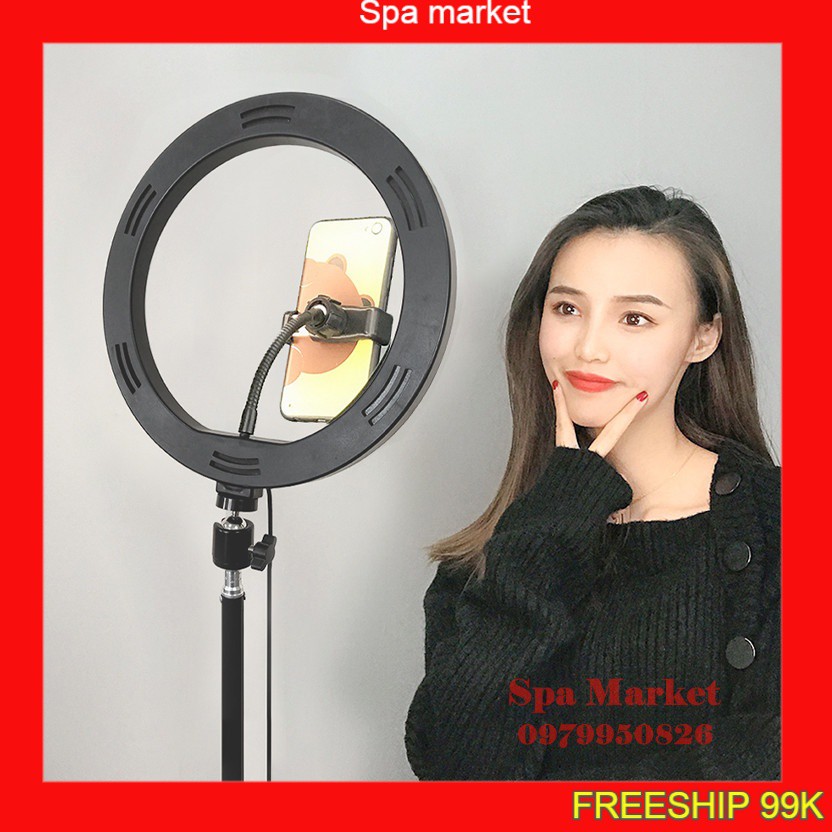 [Loại Sịn] Đèn livestream 45cm Chân cực kỳ chắc chắn công suất cao kèm điều khiển