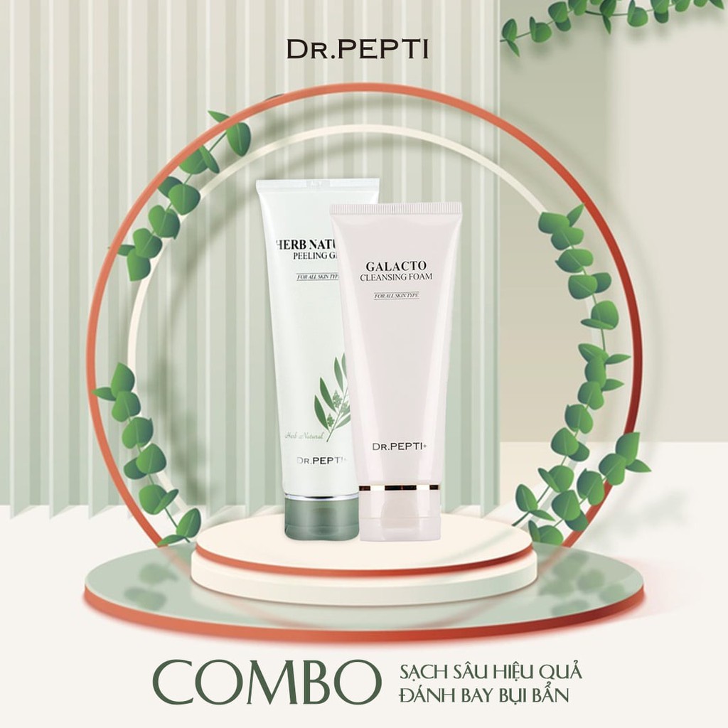 Tẩy Da Chết Giúp Da Trắng Sáng Dr.Pepti+ Herb Natural Peeling Gel 130ml