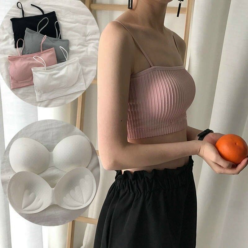 (BÁN LẺ GIÁ SỈ) Bra 2 dây thun cotton gân tăm 809