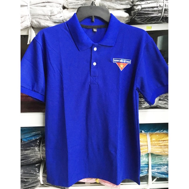 Áo thun đoàn thanh niên chất vải cá sấu, áo polo nam nữ