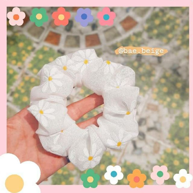 CỘT TÓC SCRUNCHIES HOA CÚC HOMI