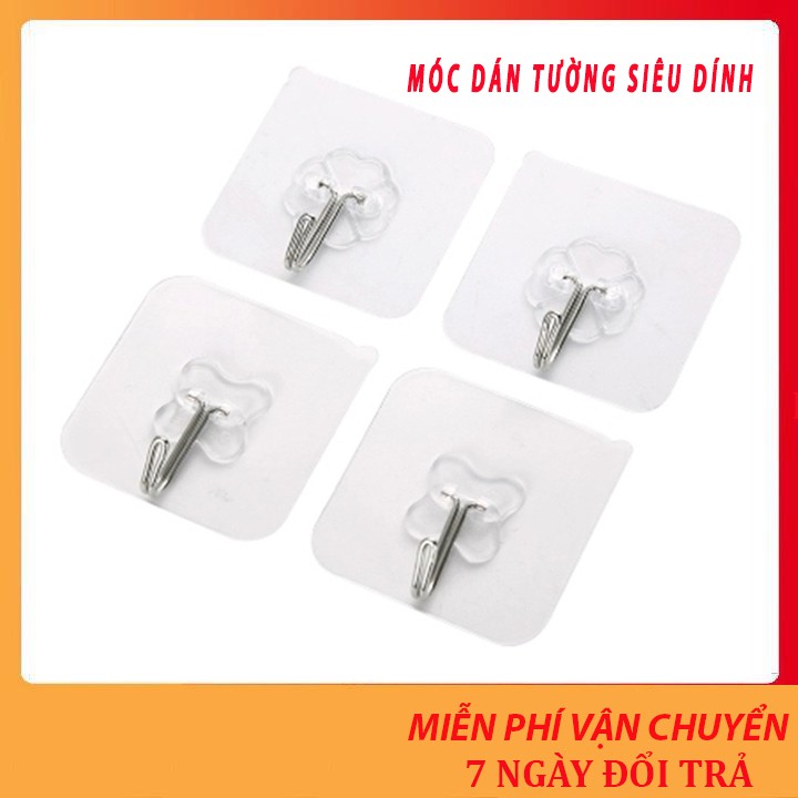 [Sale Sốc] Móc dính tường chịu lực siêu dính trong suốt loại đẹp