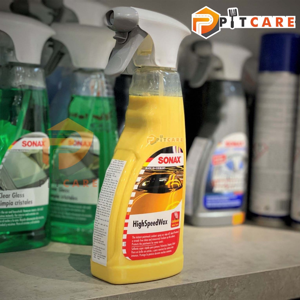 Chai Xịt Đánh Bóng Nhanh Sonax High Speed Wax 288200 500ml Tạo Hiệu Ứng Cánh Sen Nhanh Chóng Tiện Dụng