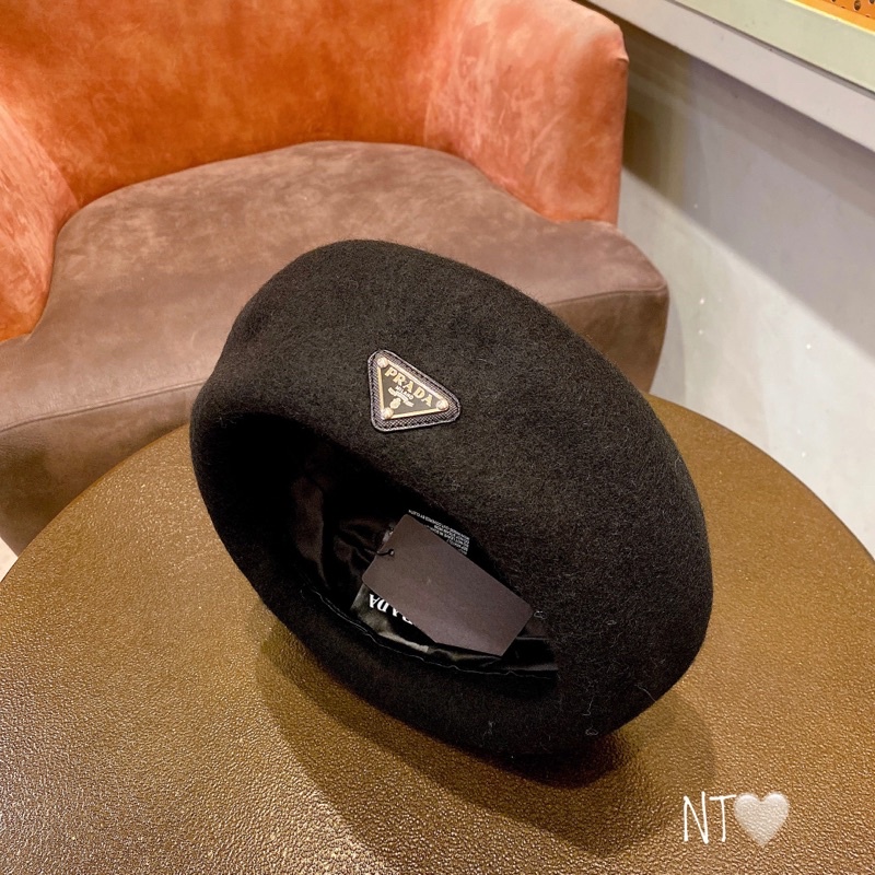 Mũ nồi prada viền da