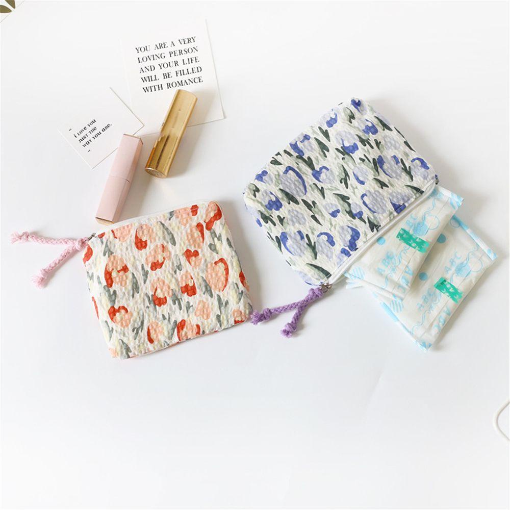 Túi Đựng Đồ Trang Điểm Có Khóa Kéo Phong Cách Hàn Quốc Cho Nữ