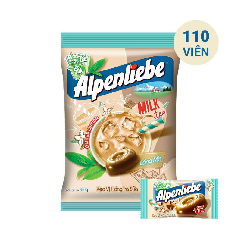 Kẹo Alpenliebe vị hồng trà sữa (110 viên)