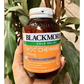 Viên nhai Tăng đề kháng Blackmores Bio C Chewable 500mg 125 viên