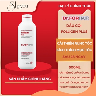 Dầu gội phục hồi tóc hư tổn, ngăn ngừa rụng tóc dr.forhair folligen plus shampoo 500ml