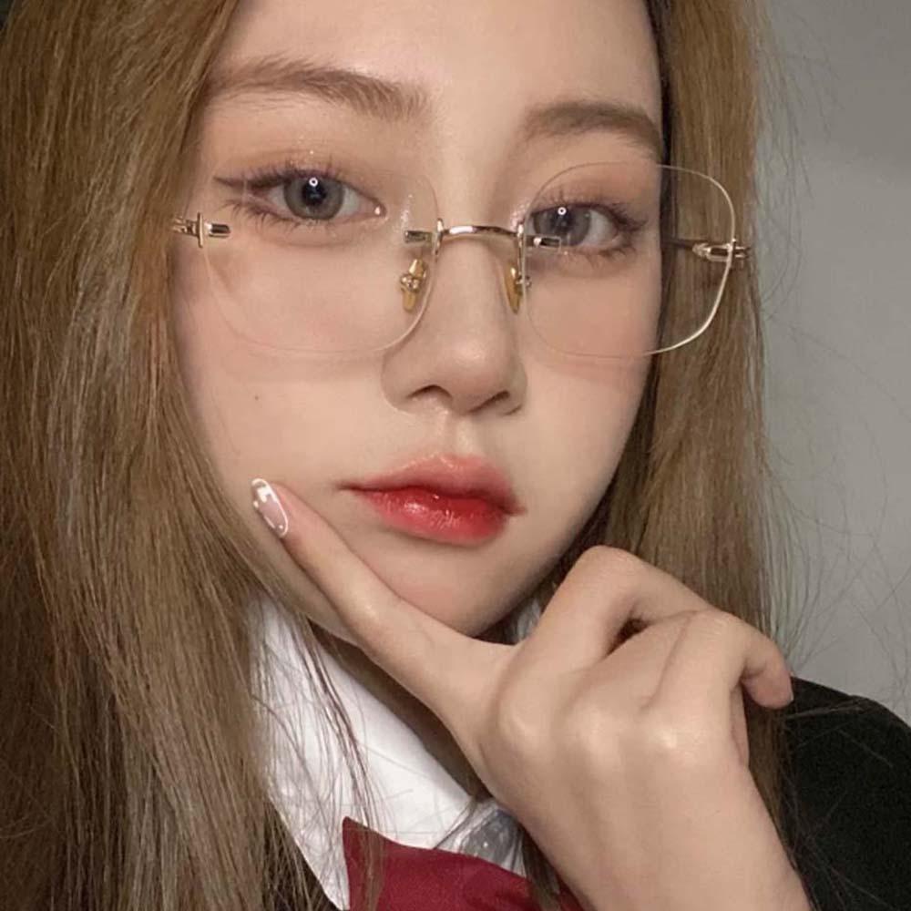 USNOW Kính Mát Gọng Vuông Chống Ánh Sáng Xanh Thời Trang Cho Nữ