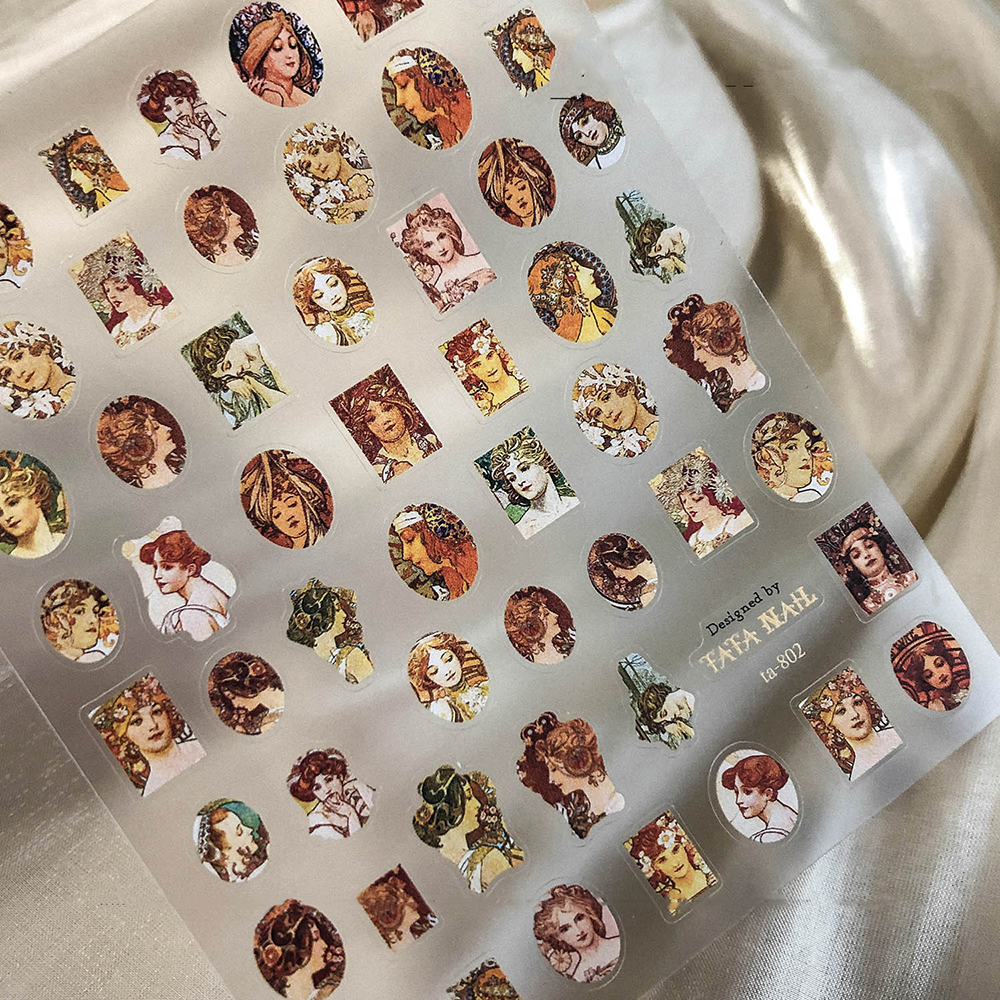 [Hàng mới về] Miếng dán trang trí móng phong cách Boho cổ điển siêu mỏng DIY