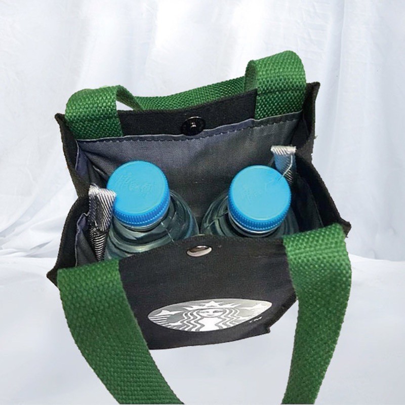 Túi vải tote Starbucks đựng bình nước bình giữ nhiệt 🌼